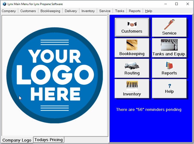 Accounts Receivable Menu Option