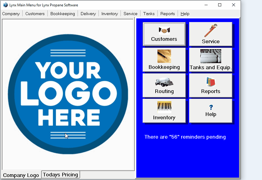 Tanks and Equipment Graphs Menu Option